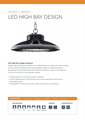 QueLED Datasheet Highbay Design